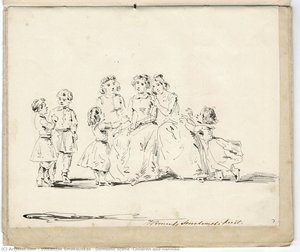 Domestic scene (Children and nannies)
