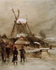 French Troops At Dutch Mill Sun
