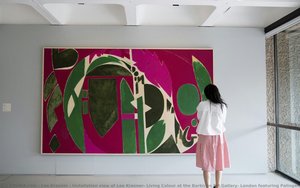 Installation View Of Lee Krasner: Living Colour At The Barbican Art Gallery, London Featuring Palingenesis, 1971 — Lee Krasner