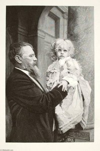 Lenbach And His Child — Henry Wolf