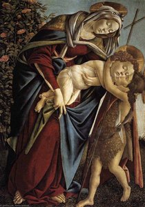 Madonna Und Kind Mit Dem Jungen Johannes Dem Täufer — Sandro Botticelli