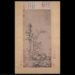 Twin Trees By The South Bank (annan Shuangshu) — Ni Zan, Yuan Dynasty Art