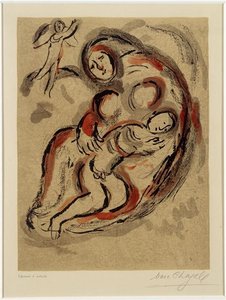Hagar Im Wüstenspiel — Marc Chagall