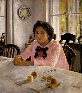 Girl With Peaches — Valentin Alexandrovich Serov, Impressionism