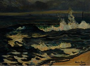 Sea At Bayhead — Richard Hayley Lever, Impressionism/post-impressionism