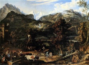 The Upland Near Bern — Joseph Anton Koch, Romanticism