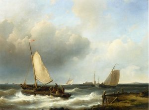 Shipping Of The Dutch Coast — Abraham Hulk Senior