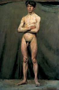 Male Figure Standing With Arms Folded — Neville Lewis