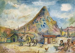 Mountain Landscape — David Davidovich Burliuk