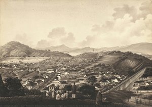 Vista Da Cidade De São Sebastião Do Rio De Janeiro Tirada Do Convento De Santa Teresa [view Of The City Of São Sebastião Do Rio De Janeiro Taken From Santa Teresa Convent] — Karl Robert, Baron Von Planitz, Romanticism