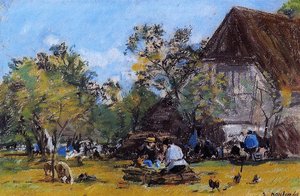 The Saint-simeon Farm — Eugène Louis Boudin