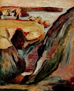Belle-île, Rochers Huile Sur Toile — Henri Matisse, Fauvism
