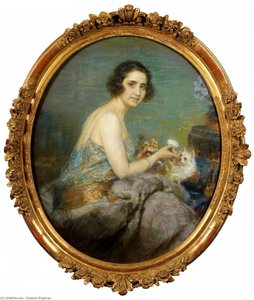 Elegante A Sa Toilette — Delphin Enjolras