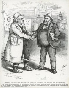 William 'boss' Tweed And Horace Greeley — Thomas Nast