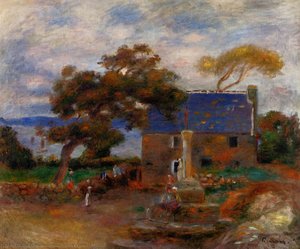 View Of Treboul — Pierre-auguste Renoir, Impressionism