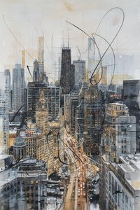 Urban Strata: Traces Of Kinetic Convergence — Camille Dubois, Contemporary Abstract