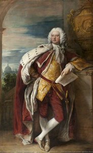 Jacob Bouverie (1694–1761), Erster Viscount Folkestone Und Erster Präsident Der Society Of Arts (nach Thomas Hudson) — Thomas Gainsborough, Neoklassizismus