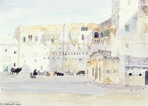 Evening At The Palace, Bhuj — Lucy Willis