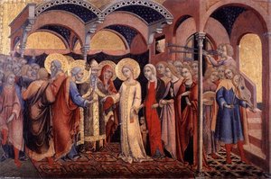 Marriage Of The Virgin — Sano Di Pietro, Renaissance