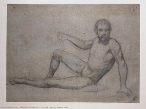 Lying Naked Man — Mariano Fortuny Y Marsal