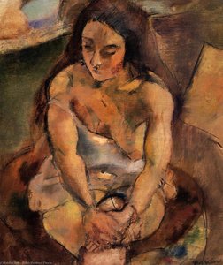 Model On A Stool — Julius Mordecai Pincas