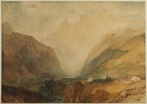 Mont Blanc, From Above Courmayeur — Joseph Mallord William Turner, Romanticism