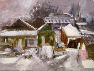 Back Bombala Street — Ian Henderson, Impressionism