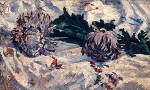 Nature Morte Aux Deux Chrysanthèmes — Georgette Agutte
