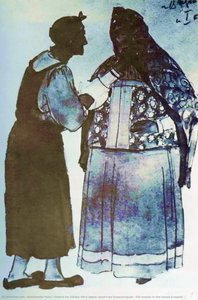 Sketch For Glinka's Opera "ivan Susanin". Old Woman In The House Susanin — Konstantin Yuon