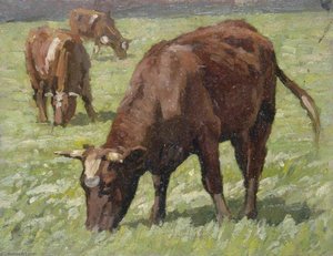 Grazing Cows — Gunning King