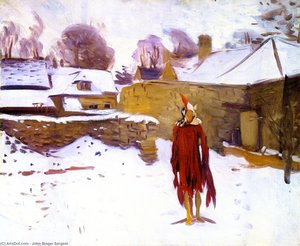 Mannikin En La Nieve — John Singer Sargent