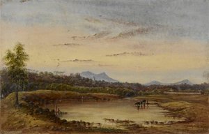Kolhapur in the Distance with a Tank in the Foreground
