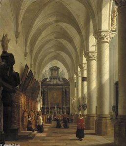 A Priest Celebrating Mass In The St