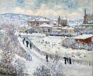Vista De Argenteuil En Invierno — Claude Monet