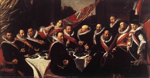 Bankett Der Offiziere Der St.-georgs-bürgerwehr — Frans Hals I