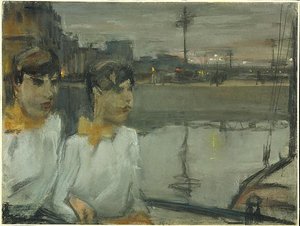 Girls Along Prins Hendrikkade — Isaac Lazarus Israels