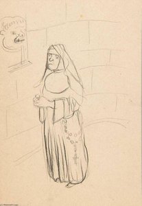 Sketch of a Nun