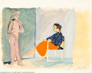 Model With Red Skirt — Giacomo Manzu