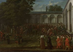 Cornelis Calkoen on his Way to his Audience with Sultan Ahmed III