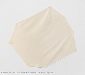 White Cotton Octagonal — Richard Tuttle