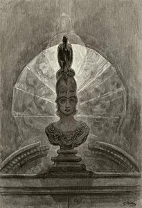 Perched Upon A Bust Of Pallas — Paul Gustave Doré