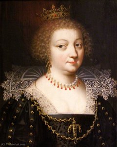 Portrait Of Anne Of Austria. — Daniel Dumonstier