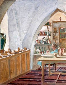 Agatha Christie (1890–1976), Seated, Surrounded By Objects — Dora Altounyan