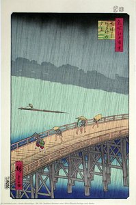 58 (52) Sudden Shower over Shin-Ōhashi bridge and Atake
