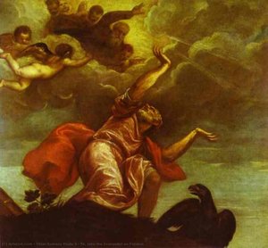 San Juan El Evangelista En Patmos — Titian Ramsay Peale Ii