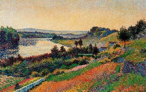 The Seine At Herblay — Maximilien Luce, Pointillism