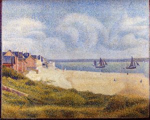 Le Crotoy, Downstream — Georges Seurat, Pointillist Impressionism