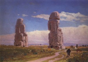 Colossuses Memnon (statue Of Amenhotep Iii) — Vasily Dmitrievich Polenov