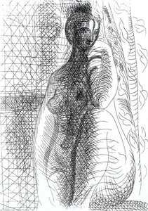 Mujer Desnuda Con Pierna Plegada — Pablo Picasso, Cubism