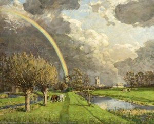 Rainbow Over Cricklade, Wiltshire — Edward James Buttar
